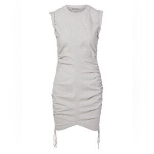 Alexander Wang Light Gray Ruched Mini Dress